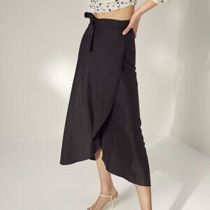 NWOT Wilfred Eleta Skirt: Linen Wrap Skirt
